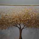 Large Framed Tree of Life Gold Wall Art for Living Room, Canvas Prints Paintings Artwork for Walls, Modern Luxury Golden Big Tree Pictures for Hallway Dining Room Bedroom Office Wall Decor 30x60 In