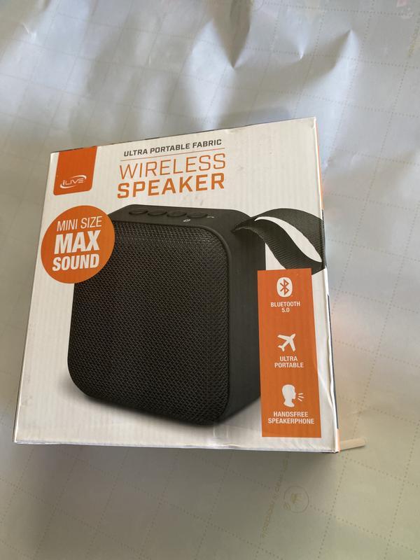 ILIVE PORTABLE BLUETOOTH SPEAKER-BLACK
