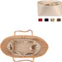 Purse Organizer Insert For Handbags, Silk Purse Organizer with Zipper, Silky Smooth, Bag Organizer For Speedy Neverfull Tote,onthego,Artsy, 6 Sizes(Large, Silky Beige)
