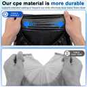 Mepase 50 Pairs Waterproof Shoe Covers Non Slip Disposable Shoe Covers Bulk Heavy Duty Large Thick Boots Cover with White Box for Home Office Medical Cleaning, up to Size 18, Blue and Black