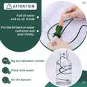 BYDOLL Plant Self-Watering Stakes Automatic Watering Terracotta Spikes for Indoor Outdoor Plants,Houseplant Insert Devices for Vacation use,Bonsai Drip Irrigation System (5 Pack) (4.3''X1.3'')