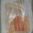 Melodieux Wheat Embroidery Sheer Curtain for Living Room Bedroom, Farmhouse Style Rod Pocket Voile Drape, White Wheat/White Sheer, 52 by 84 Inch (1 Panel)