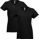 Gildan Women's Heavy Cotton V-Neck T-Shirt, 2-Pack, 3XL