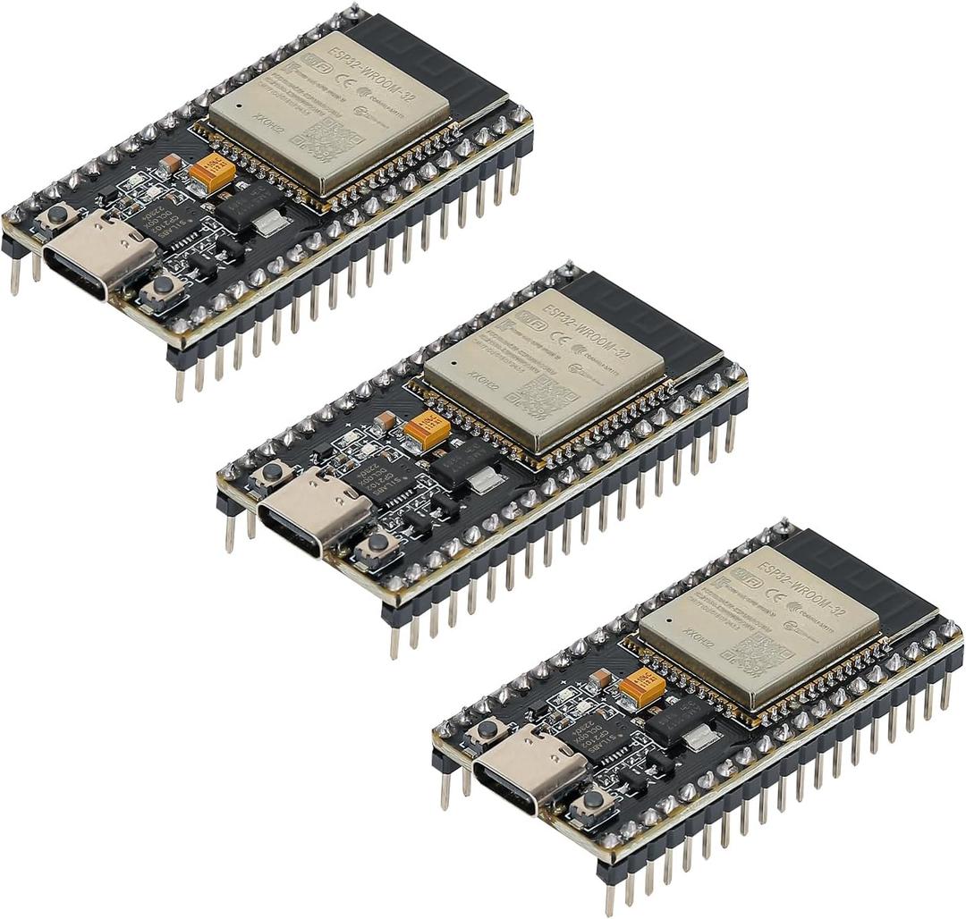ESP-WROOM-32 and ESP32 ESP-32S Development Boards:2.4GHz Dual-Mode WiFi+Bluetooth Dual-core,with Integrated Antenna, RF AMP,Filter, and Support for AP/STA Modes