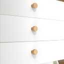 10 Pack Champagne Bronze Cabinet Knobs 1-1/10 Inch(28mm) Single Hole Cabinet Pulls Round Kitchen Cabinet Knobs Drawer Knobs