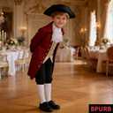 BPURB Colonial Costume Boys 18th Century American Costume, Size 7