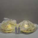 2 Pack Base Stand for Indoor Flagpole, Gold Interior Flag Holder Stands for Pole Compatible with 1.3 Inch,1.1 and 0.9 Inch Diameter Flag Pole Prefect for Classroom, Churches, Meeting, Indoor