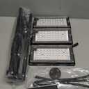 LBW Grow Light with Stand, Tri-Head LED Plant Light for Indoor Plants, Full Spectrum 150 LEDs, 3/6/12H Timer, 6 Dimmable Levels, 3 Switch Modes, Adjustable Tripod Stand 15-63 inches (Black)