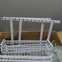 White 12 Inch Wide Narrow Over The Door Pantry Organizer, Pantry Organization and Storage, 8-Tier Metal Hanging Deep Basket Wall Spice Rack Seasoning Shelves, Home & Kitchen Essentials