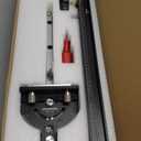 Table Saw Miter Gauge with Micro Adjustable Flip Stop and Extendable Fence and Quick Angle Stop for Table Saw Band Saw Router Table Fit 3/8 x 3/4" T Slot for Woodworking Crosscut, Miter Cut