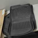 Mixsuper Liner Floor Mats for 2018-2024 Kia Rio 5-Door, All Weather Floor Liners for Rio Accessories Durable 1st and 2nd Row Set Black