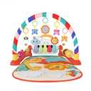 Eners Baby Gyms Play Mats Musical Activity Center Baby Piano Gym Mat Tummy Time Padded Mat for Newborn Toddler Infants(Red)