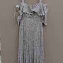 Long Sequin Lace Cocktail Dress W/Off The Shoulder Neckline and Capelet (14 Petite, Champagne)
