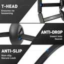 2 x 100pcs Nylon Universal Cable Tie Buckle Black Cable Zip Ties Rivet Self Locking Fastening Zip Strap Plastic Automotive Clips for Bumper, Fenders (100)