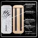 Balance Board Trainer, Wooden Balancing Board with Workout Guide to Exercise and Build Core Stability, Wobble Board for Skateboard, Hockey, Snowboard & Surf Training