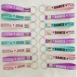 24PCS Ballet Dance Themed Party Rubber Keychains - Dacing/Dance Movements Ballerina First 21st Birthday Party Favors Supplies Decorations Goodie Bag Favor Stuffers Silicone Keychains