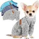 3 Pack Dog Sweaters for Small Dogs Girl Boy Winter Fleece Clothes Warm Soft Dog Sweatshirt Outfit for Dogs Cats Pet Apparel, Size S