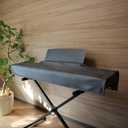 88 Keys Piano Keyboard Dust Cover PiuColor, Designed by Professional Pianist, Music Stand Compatible, Washable Digital Piano Cover, Blends with Your Room, Japan Design (Smoky Black)