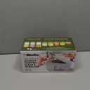 Mueller Pro-Series All-in-One, 12 Blade Mandoline Slicer for Kitchen, Food Chopper, Cucumber Slicer and Spiralizer, Cutter, Dicer, Grater, Gifts for Mom, Kitchen Essentials, White Sand/Green