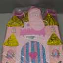 WERNNSAI Princess Castle Piata - Princess Birthday Party Decorations Pink Princess Piata with Blindfold and Bat for Birthday Girls Family Game Princess Theme Birthday Party Supplies 16.4 x 12.4