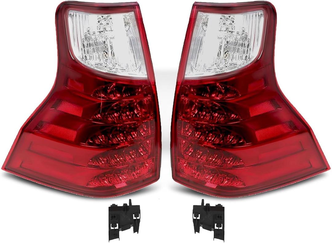 81550-WY040 Tail Lights w/Sport Design Compatible with GX460 4.6 L V8 2017 2018 2019 2020 2021 Rear Brake Lamp Taillights 81560-WY030