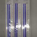 Westcott ‎40711 Clear Data Processing Magnifying Ruler, 15 in 3Pack