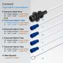 FIRSTINFO A1102EH4 New Accessories 5 Piece Oil Nylon Tube Hose for Pneumatic/Manual Oil Changer Vacuum Fluid Extractor Pump