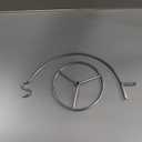 Baderke Ornament Display Stand, Ornament Hanger Holder Glass Ball Air Plant Holder, Hanging Terrarium Stand for Christmas Wedding, Home Office Decor,10.43" H(Silver)