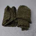 Kevin Textile Pack of 2 Corduroy Decorative Throw Pillow Covers 20x20 Inch Soft Boho Striped Pillow Covers Modern Farmhouse Home Decor for Sofa Living Room Couch Bed Olive Green