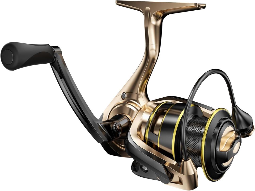 Spinning Reel 1000-6000 | Graphite Body & Hybrid Drag System, 9+1 Bearings, 5.5:1 Gear Ratio for Versatile Freshwater Fishing