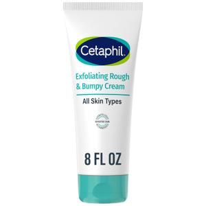 Cetaphil Exfoliating Rough & Bumpy Cream, Lightweight Cream for All Skin Types, 8 oz Tube, 20% Urea, Gently Exfoliates, Refines Skin Texture, Dermatologist Recommended Brand (8 Fl Oz (Pack of 1))