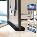 Twin Draft Guard Hug N Fit, Original Dual Draft Stopper Instantly Blocks Air from Entering, Water Repellent, Fits 28-36 Length with 1.5 Energy Saver Tube