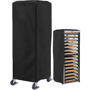 Sealcover Pan Rack Cover, High Density Waterproof and Dustproof Bread Rack Cover, 23"x28"x64", Bakery Single Rack Covers.