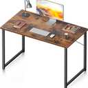 Coleshome 40 Inch Computer Desk, Modern Simple Style Desk for Home Office, Study Student Writing Desk, Vintage (40 Inches)