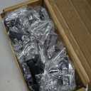 30 Pack Square Cabinet Knobs Matte Black Drawer Knobs 2" Length, Single Hole Kitchen Knobs for Cabinet Pulls, Stainless Steel Cabinet Handles for Bedroom Bathroom Office