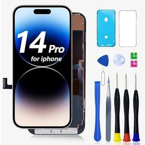 INCELL LCD for iPhone 14 Pro Screen Replacement kit, for iPhone 14pro Display A2890,A2650,A2889,A2892 Digitizer Touch Screen Assembly Repair Repair Tools+Protective Film