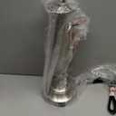 Oneach 27" Modern Table Lamps Set of 2 for Living Room Bedroom with USB A+ C Charging Port,Brushed Steel Bedside Lamps for Night Stands,Fabric Drum Shade Nightstand Lamp Light for End Tables Home