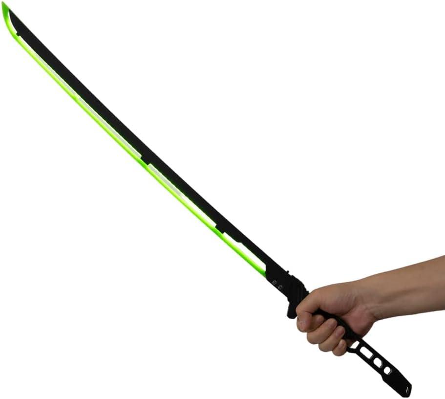 Future LED Sword, 31.3 inches LED Sword Model for Halloween Cosplay Costume Props,Fit Party Music Festival Accessorie (Green)