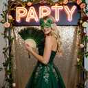 Butterfly Masquerade Mask for Women Lace Venetian Masks Halloween Mardi Gras Party Prom (Green)