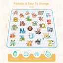 Baby Play Mat for Floor Playpen - 50" X 50" Playpen Mat,Thick One-Piece Crawling, Odorless Floor Mat, Non-Slip Cushioned Baby Playmat for Infants,Babies,Toddlers. Foldable and Machine Washable