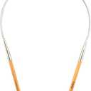 Mdoker Bamboo Circular Knitting Needle Size 4 24 Inch Circular Knitting Needles for Handmade Knitting DIY and Any Weaven Yarn Projects(US Size 4,3.5mm)