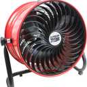 Maxx Air 16" High Velocity Turbo Fan with Pivoting Head - Efficient Air Circulation, High-Velocity Drum Fan Ideal for Home, Garage, or Workshop Use, Durable Construction, Easy Assembly