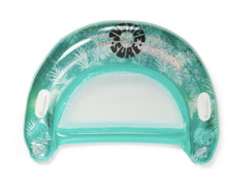 Justice Pool Chair Float Ergonomic Backrest for Upright Seating w/ Handles Teal