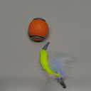 PetDroid Interactive Dog Toys Dog Ball, [Newly Upgraded] Durable Motion Activated Automatic Rolling Ball Toys for/Small/Medium/Large Dogs,USB Rechargeable(Orange)