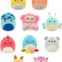 Squishmallows Original 5-Inch Plush 10-Pack - Gigi Tabby Cat, Dolan Dino, Brina Bigfoot, Maui Pineapple, Amal Moth, and More - Ultrasoft Official Jazwares Plush