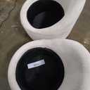 COLAMY Swivel Chair Set of 2, 360 Degree Cuddle Barrel Chairs with Hidden Storage, Modern Small Round Accent Chair, Single Sofa Chairs for Living Room, Bedroom, Office-LightGrey