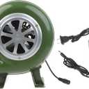 Electric Blower Fan BBQ Fan 100v 220v Suitable For Barbecue Mini Blacksmith Forges Blower With Speed Adapter AC100-240V BBQ Blower 200w Mini Blacksmith Forges Blower With Duct Portable (80W)