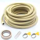 HANSUM Mini Split Drain Hose Air Conditioner Parts & Accessories Pipe Water Tube Pump Universal Line Set Cover for AC Drainage Hvac Extender Outside (50FT)