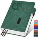 365 Page Thick Lined Journal Notebook for Men Women, A5 Leather Journals for Writing, Hardcover Notebooks for Work, School, Note Taking,Travel, Business,Personal Diary, College Ruled 5.9" x 8.4"