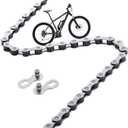 8 Speed Ebike Chain Anti-Rust E-Bike Chain Compatible with Bosch, BAFANG and Other 8 Speed Chain Driven eBike Systems, (136 Links, Included 1 Pair Missing Link)